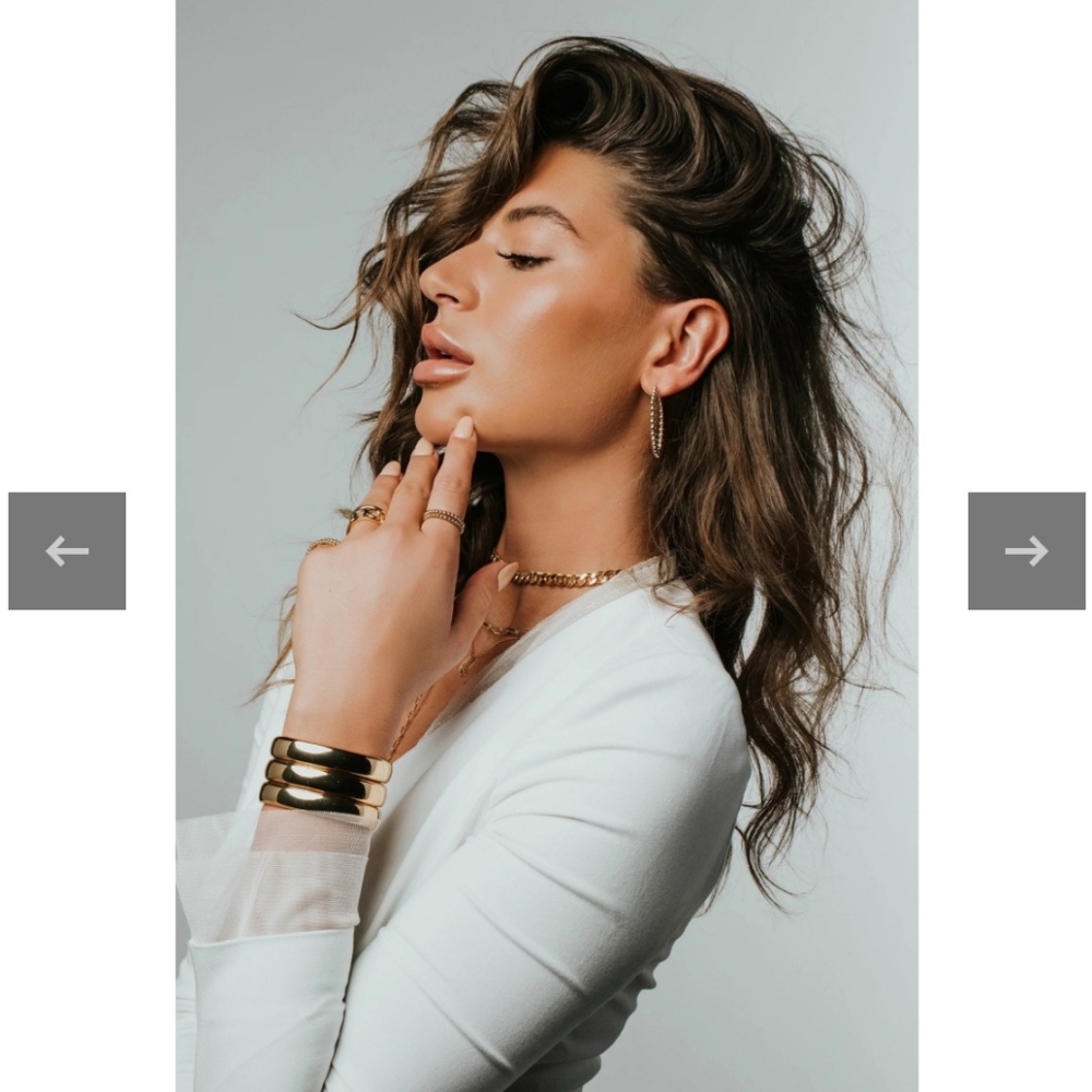 Sahira Gold Plated Liza Bangle